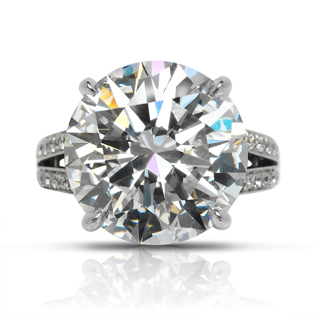 Samantha 12ct Round Cut Internally Flawless Diamond Ring | Nekta ...