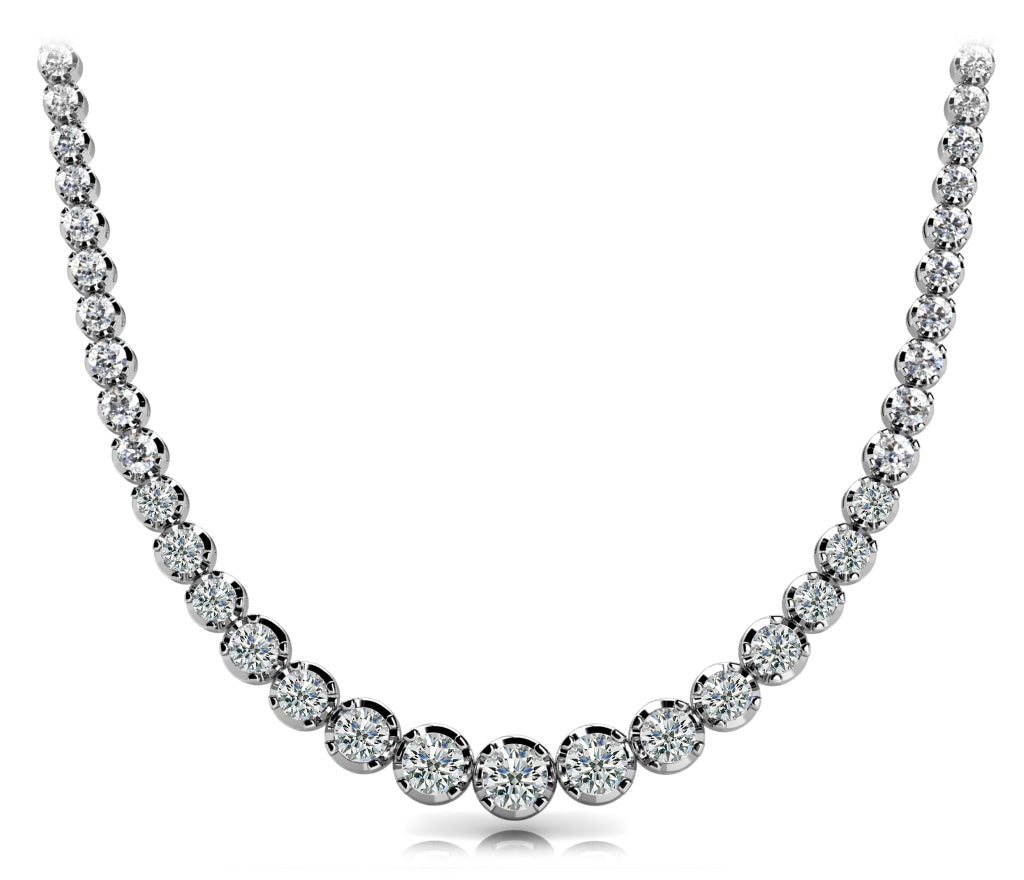 Platinum hot sale diamond choker