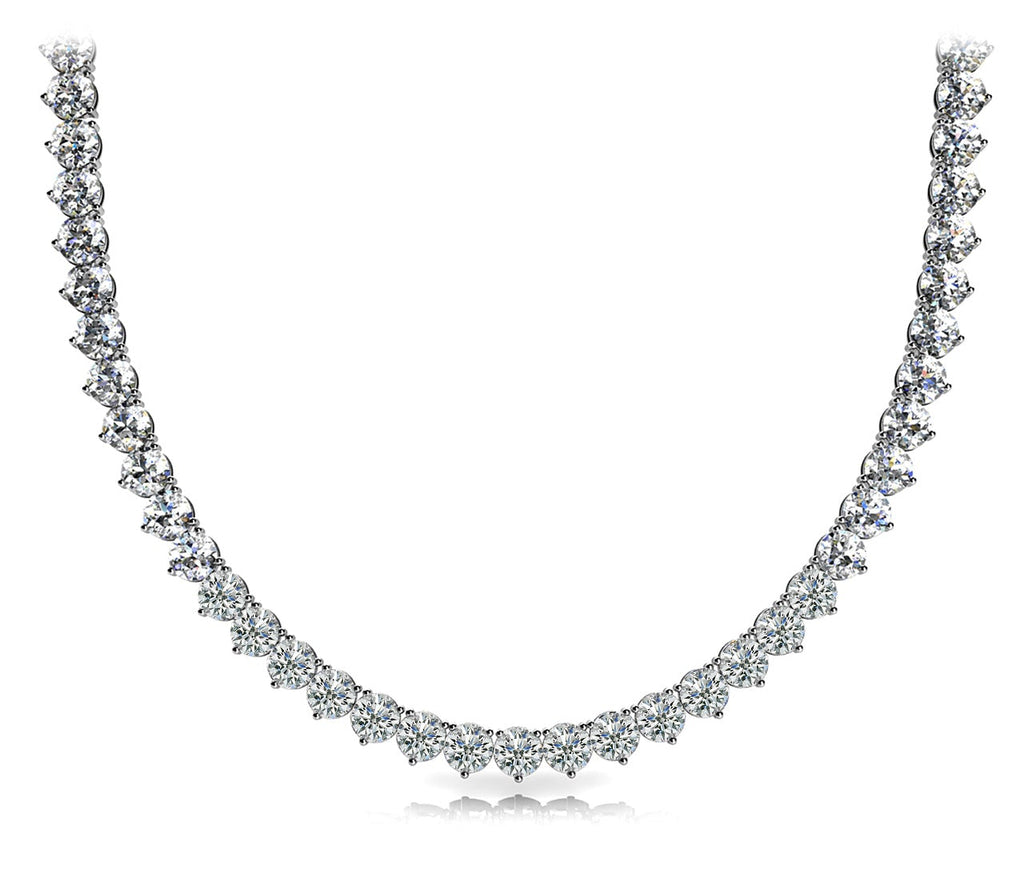 Halle 27 Carat 21 inch Diamond Necklace in 14kt White Gold - Necklace & Pendant - Mike Nekta NYC - Nekta New York