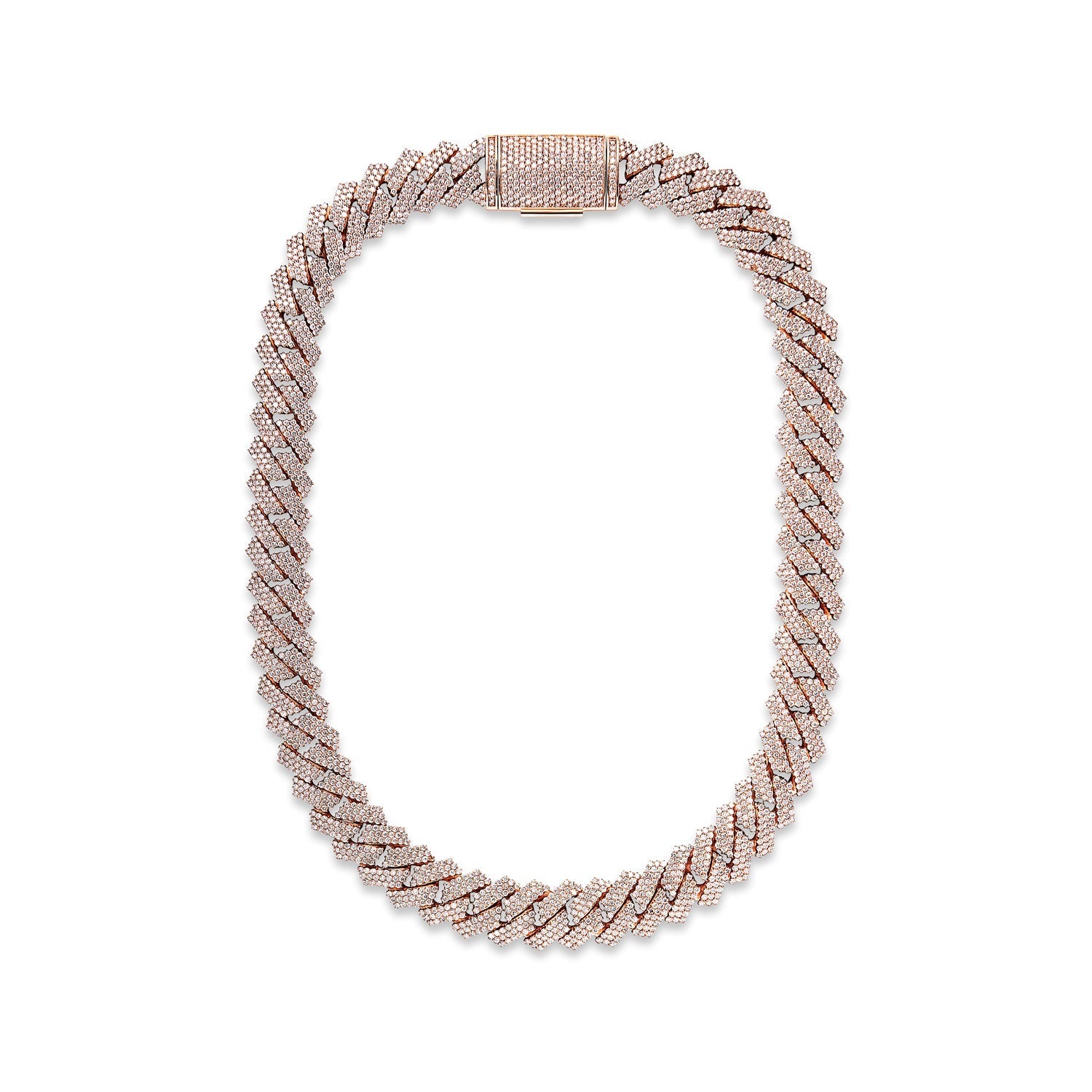 Cuban fashion rose gold chain