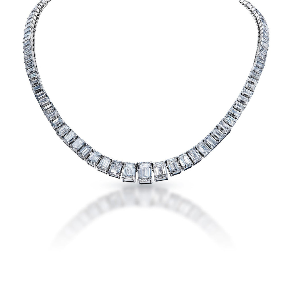 Nekta New York Heiress 44 Carat Round Brilliant Diamond Necklace