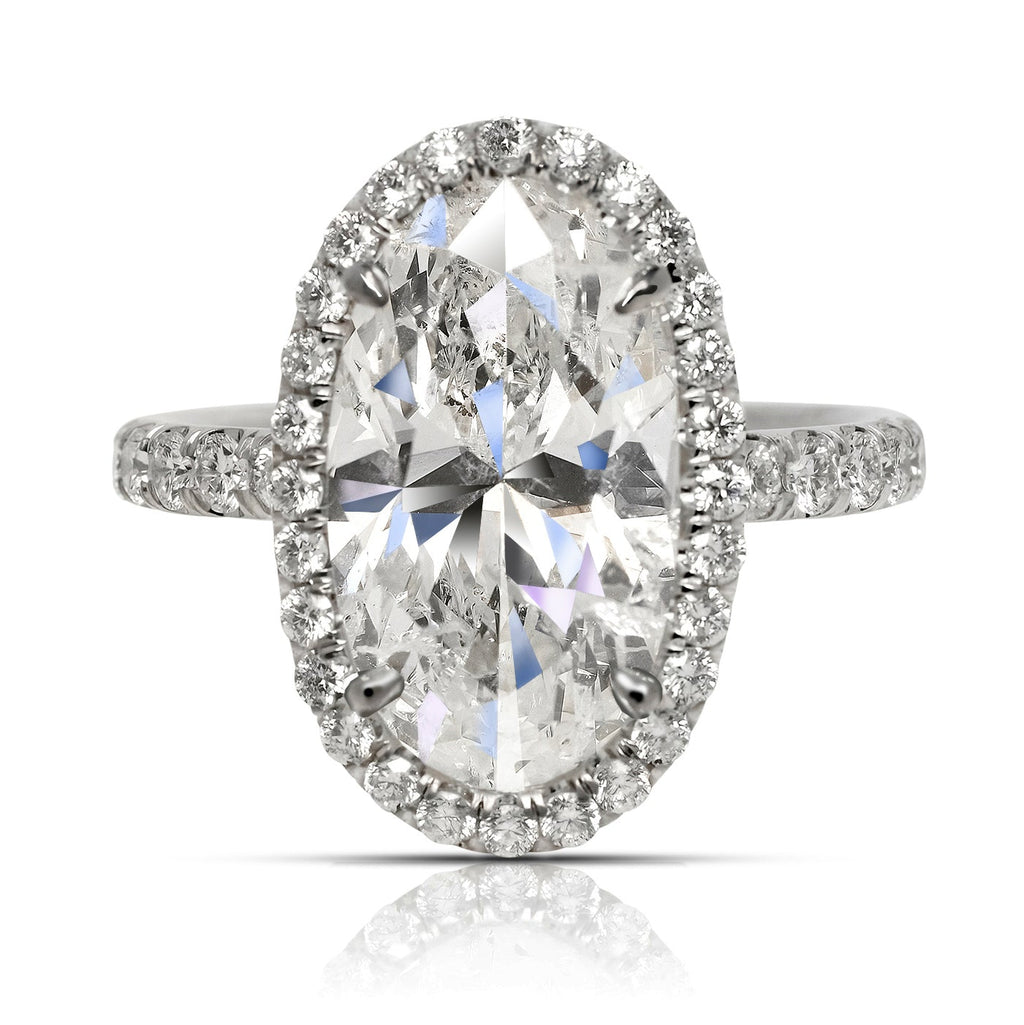 4 ct deals oval engagement ring