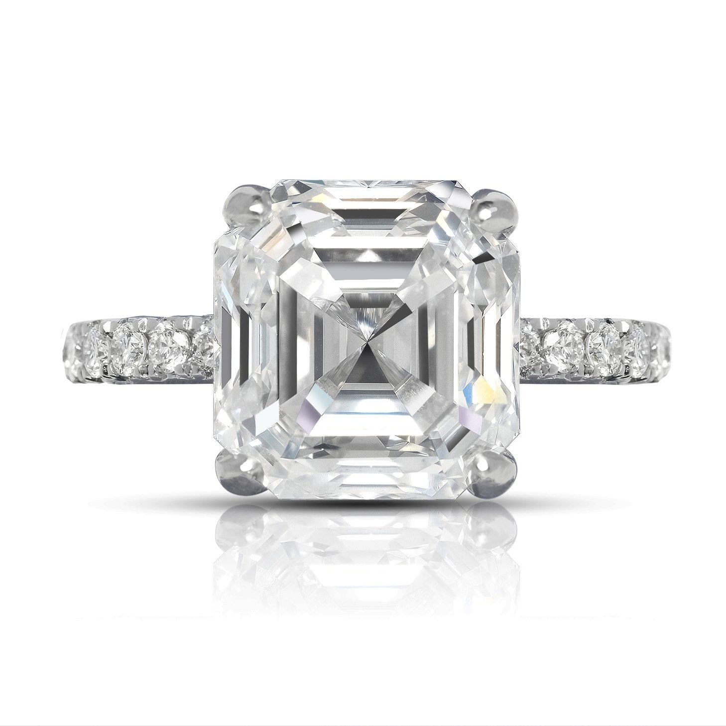 Asscher Cut Diamond Rings