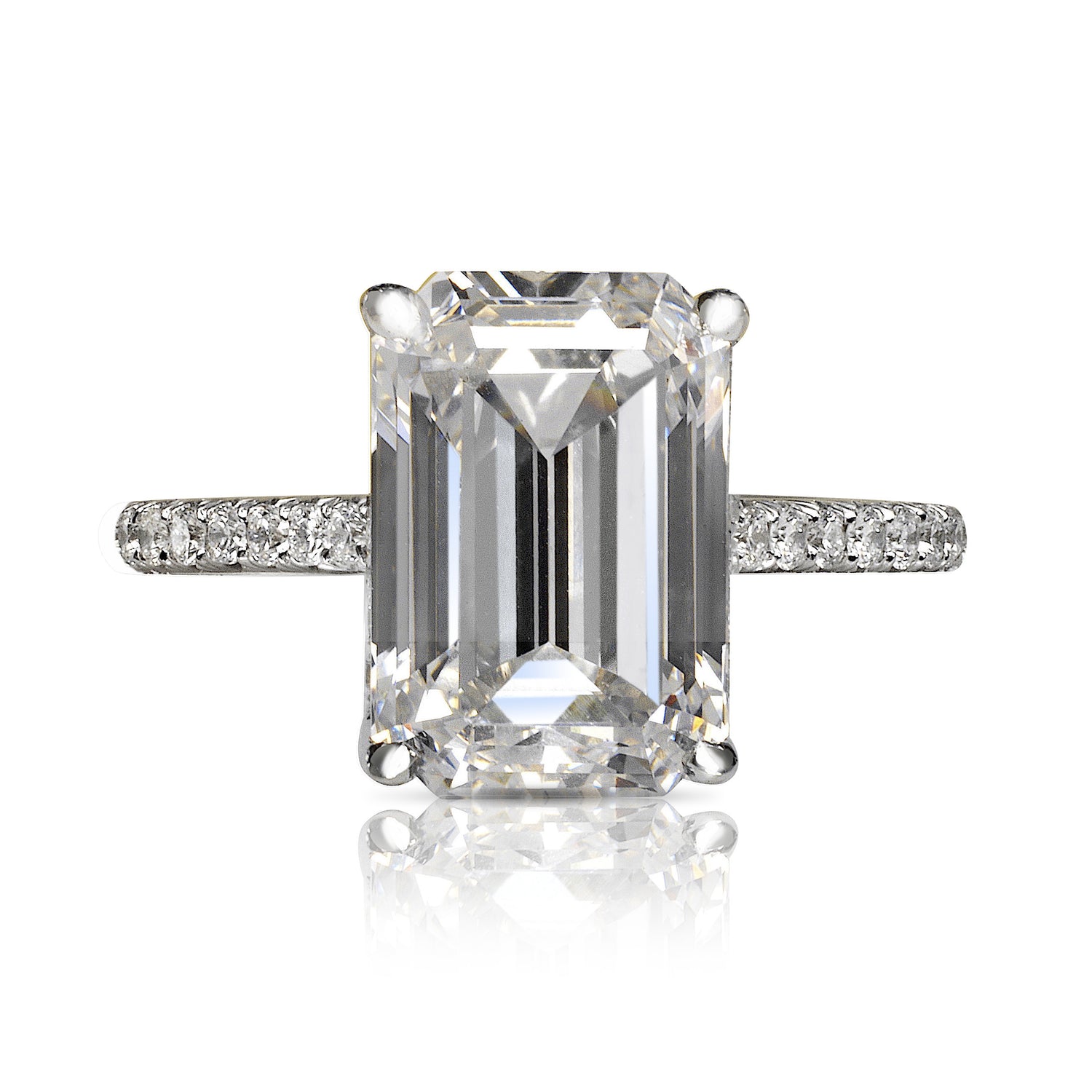 Emerald Cut Diamond Rings