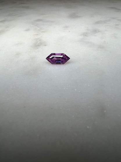 1.50 CARAT HEXAGON CUT NATURAL PURPLE SAPPHIRE LOOSE GEMSTONE