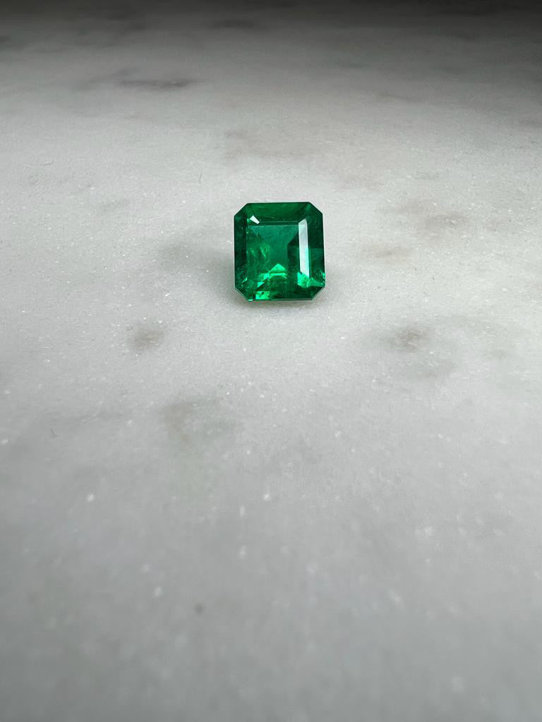 1.73 CARAT EMERALD CUT NATURAL GREEN EMERALD LOOSE GEMSTONE