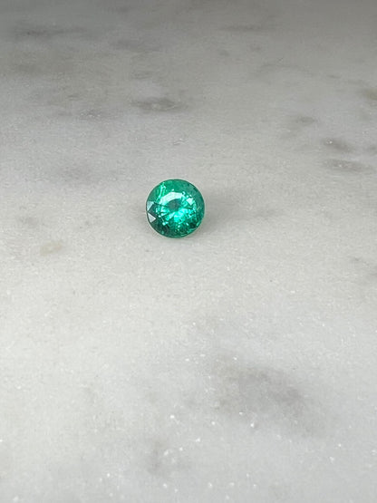 1.94 CARAT ROUND CUT NATURAL GREEN EMERALD LOOSE GEMSTONE