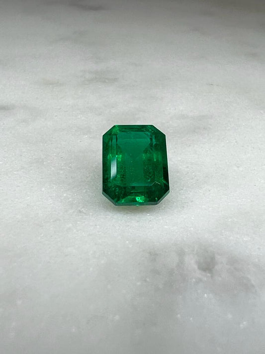 2.03 CARAT EMERALD CUT NATURAL VIVID GREEN EMERALD LOOSE GEMSTONE