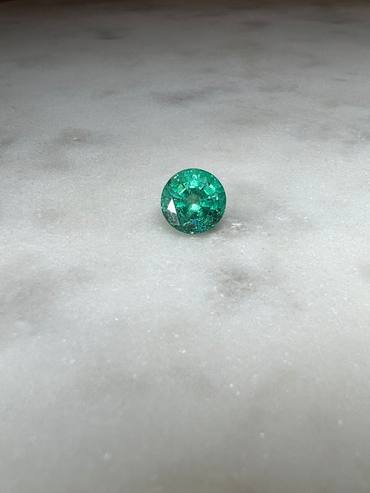 2.67 CARAT ROUND CUT NATURAL GREEN EMERALD LOOSE GEMSTONE