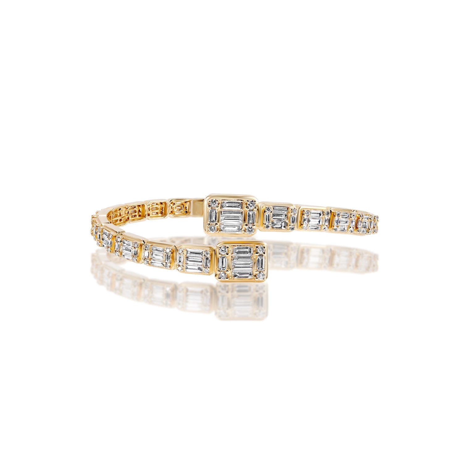 Mixed Shape Diamond Eternity Band 14k Yellow Gold