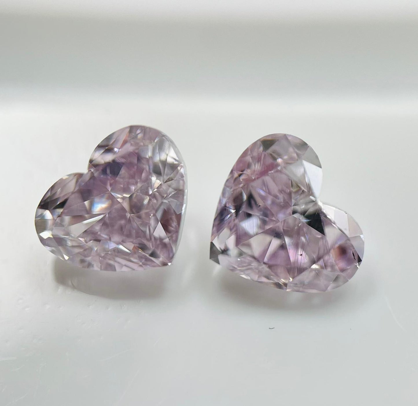  Carat Heart Shape Diamond Stud Earrings