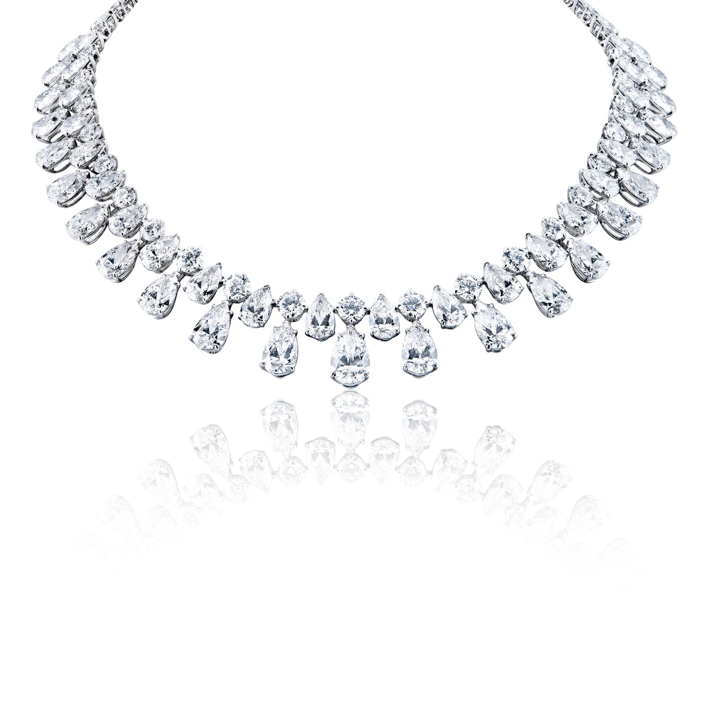 Latacia 89 Carat Combine Mix Shape Lab-Grown Diamond Necklace