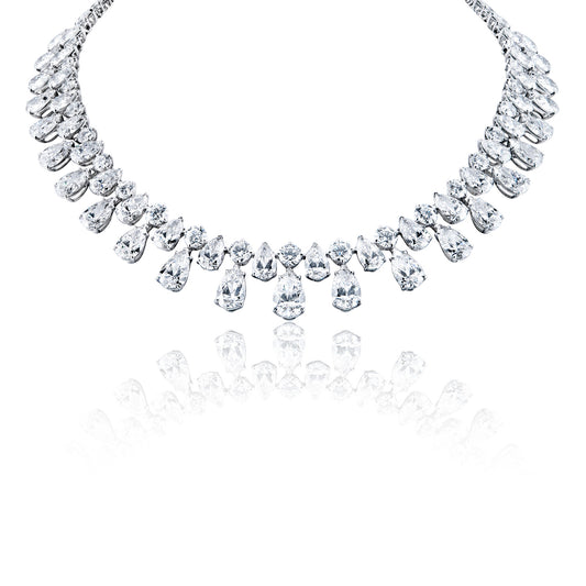 Latacia 89 Carat Combine Mix Shape Lab-Grown Diamond Necklace