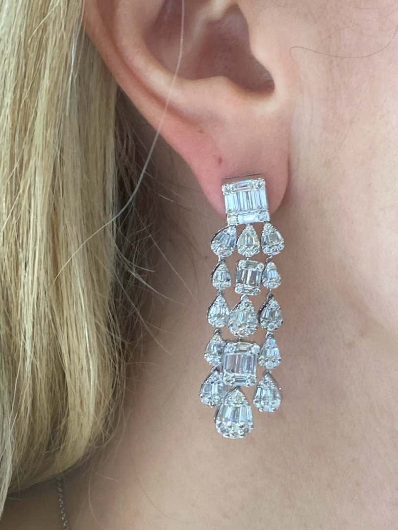 Diamond Chandelier Earrings