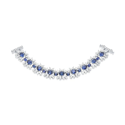 Analia 28.41 Carat Sapphire & Diamond Bracelet full view