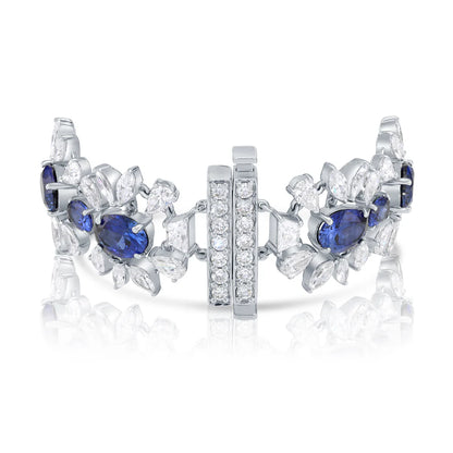 Analia 28.41 Carat Sapphire & Diamond Bracelet Back