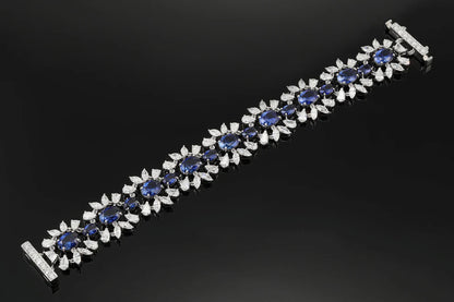 Analia 28.41 Carat Sapphire & Diamond Bracelet Length