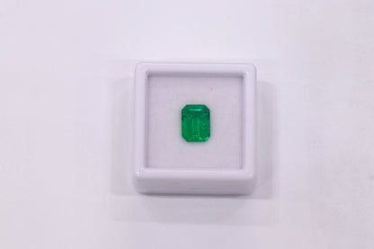 2.30 CARAT NATURAL EMERALD ZAMBIA CUT LOOSE GEMSTONE CDC CERTIFIED   BY MIKE NEKTA NYC