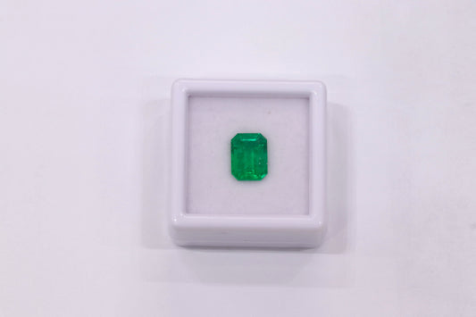 2.30 CARAT NATURAL EMERALD ZAMBIA CUT LOOSE GEMSTONE CDC CERTIFIED   BY MIKE NEKTA NYC