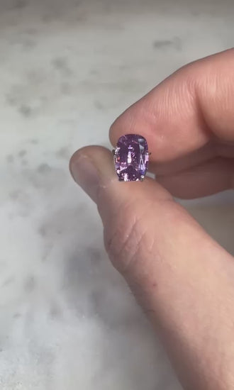 1.08 CARAT RADIANT CUT NATURAL PURPLE SAPPHIRE LOOSE GEMSTONE VIDEO