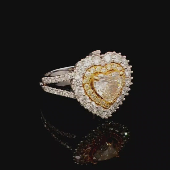 Mckinley 2 Carat Heart Shape Diamond Engagement RingVideo