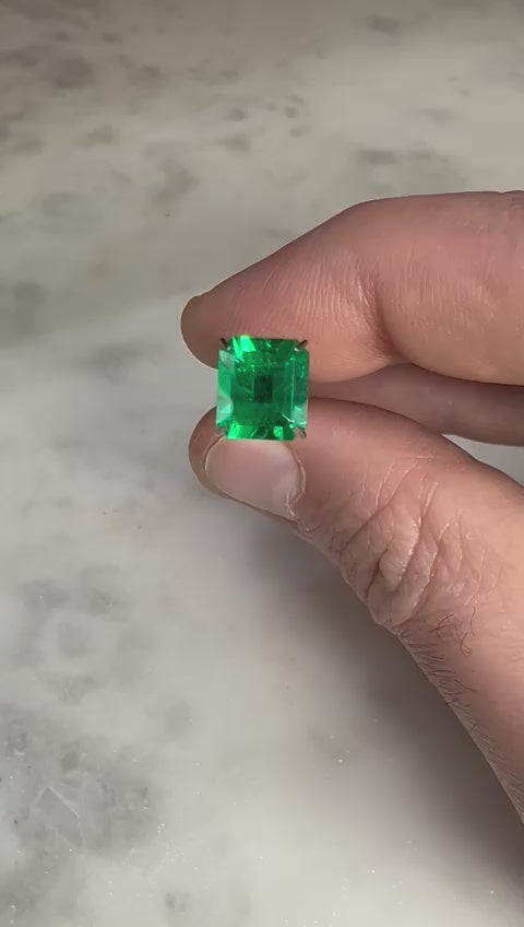 1.73 CARAT EMERALD CUT NATURAL GREEN EMERALD LOOSE GEMSTONE VIDEO