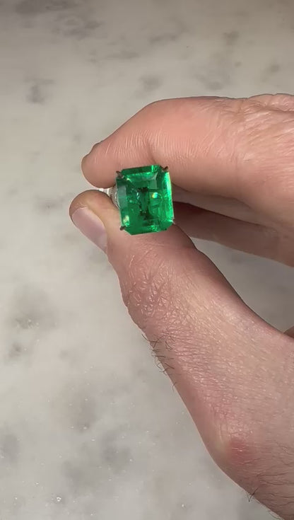 2.24 CARAT EMERALD CUT NATURAL VIVID GREEN EMERALD LOOSE GEMSTONE. 2.24 CT VIVID GREEN ZAMBIA BY MIKE NEKTA NYC