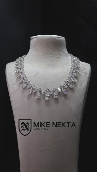 Latacia 89 Carat Combine Mix Shape Lab-Grown Diamond Necklace Showcase