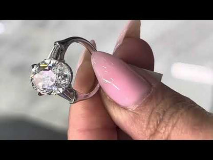 CAROLINE 9 CARAT OVAL CUT E COLOR VVS2 CLARITY DIAMOND ENGAGEMENT RING PLATINUM GIA CERTIFIED 8CT E VVS2 BY MIKE NEKTA