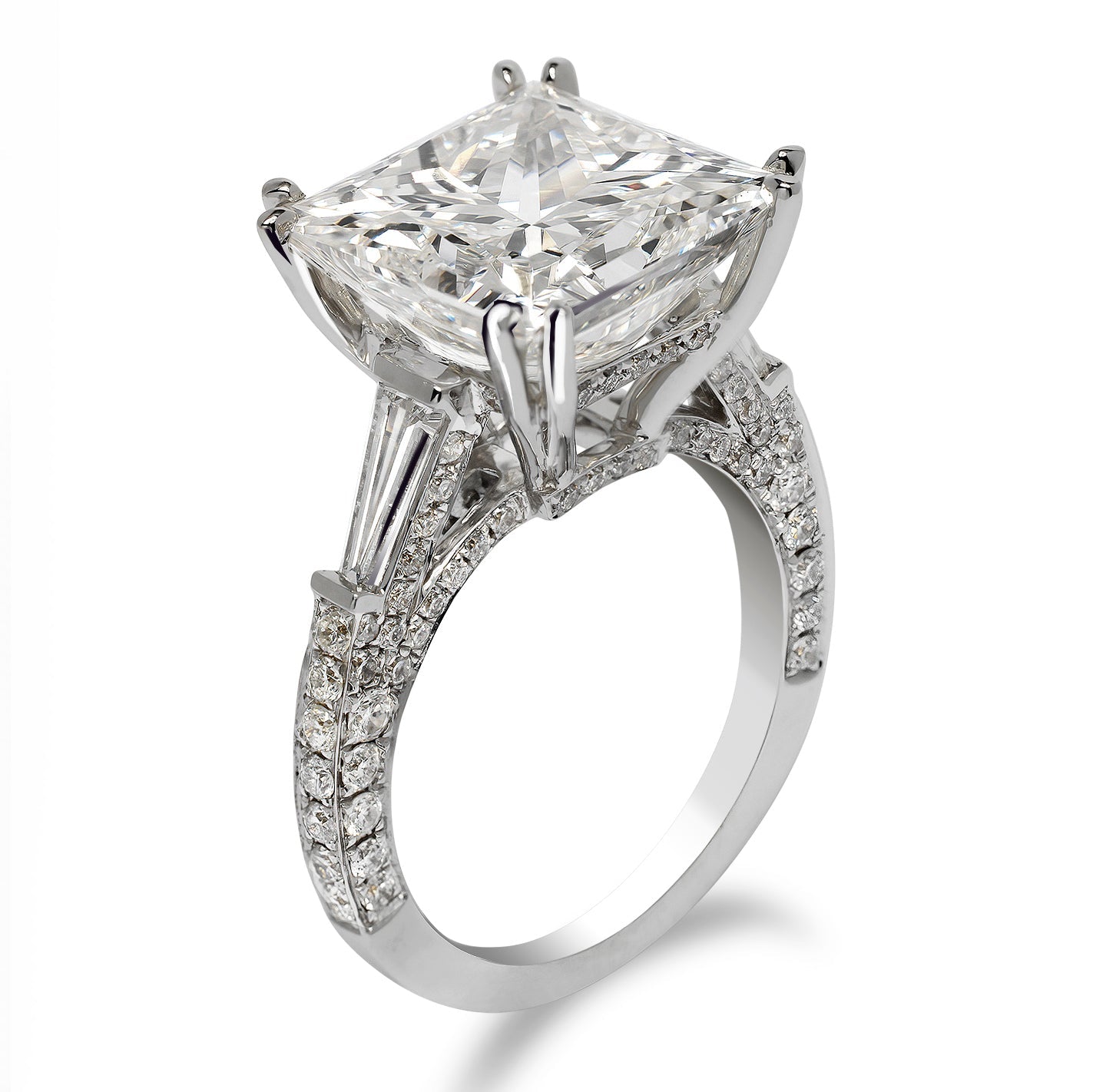 Stephanie Diamond Engagement Ring -Platinum, Pave, 1.3 Carat, – Best  Brilliance