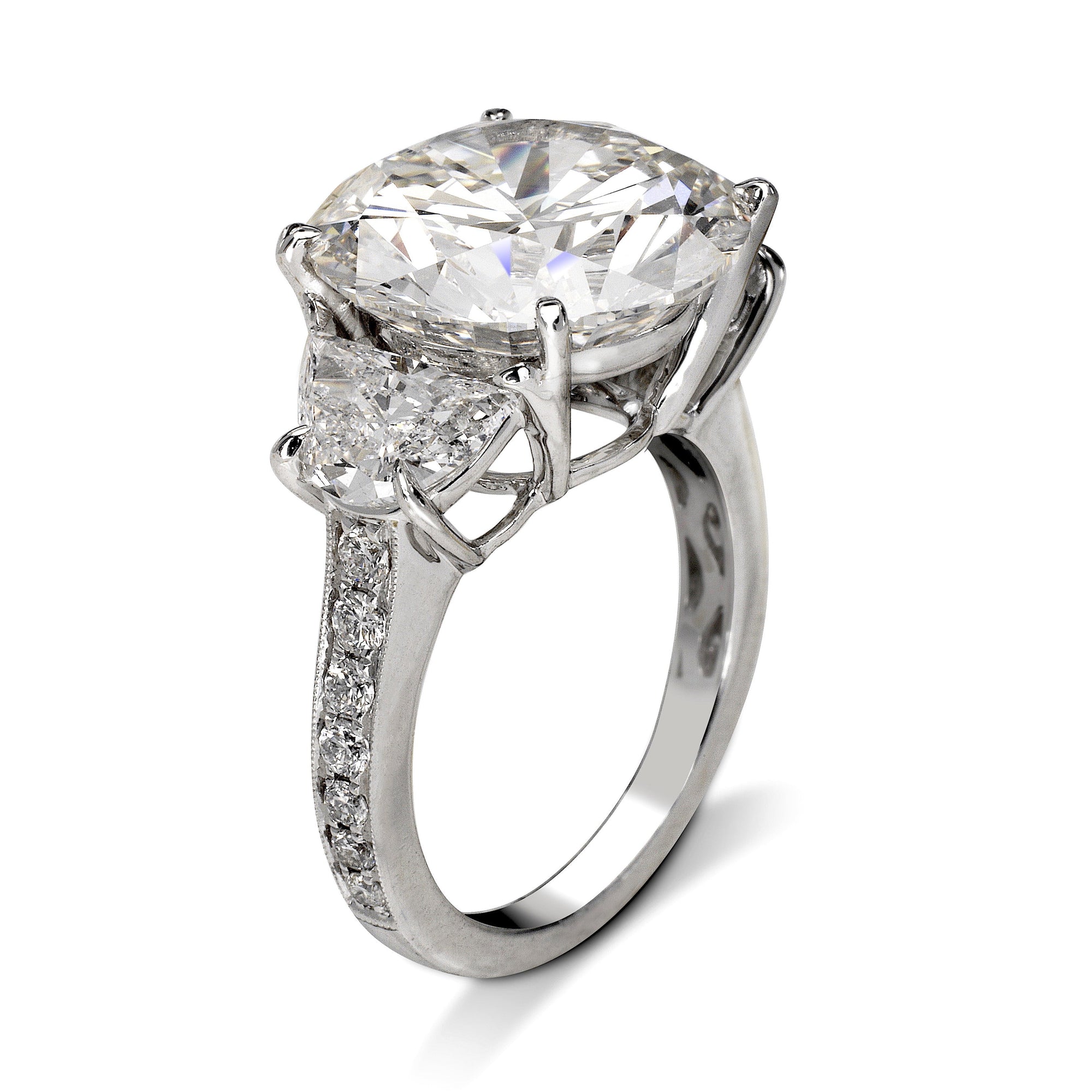 Gigi 12ct Round Cut Diamond Engagement Ring