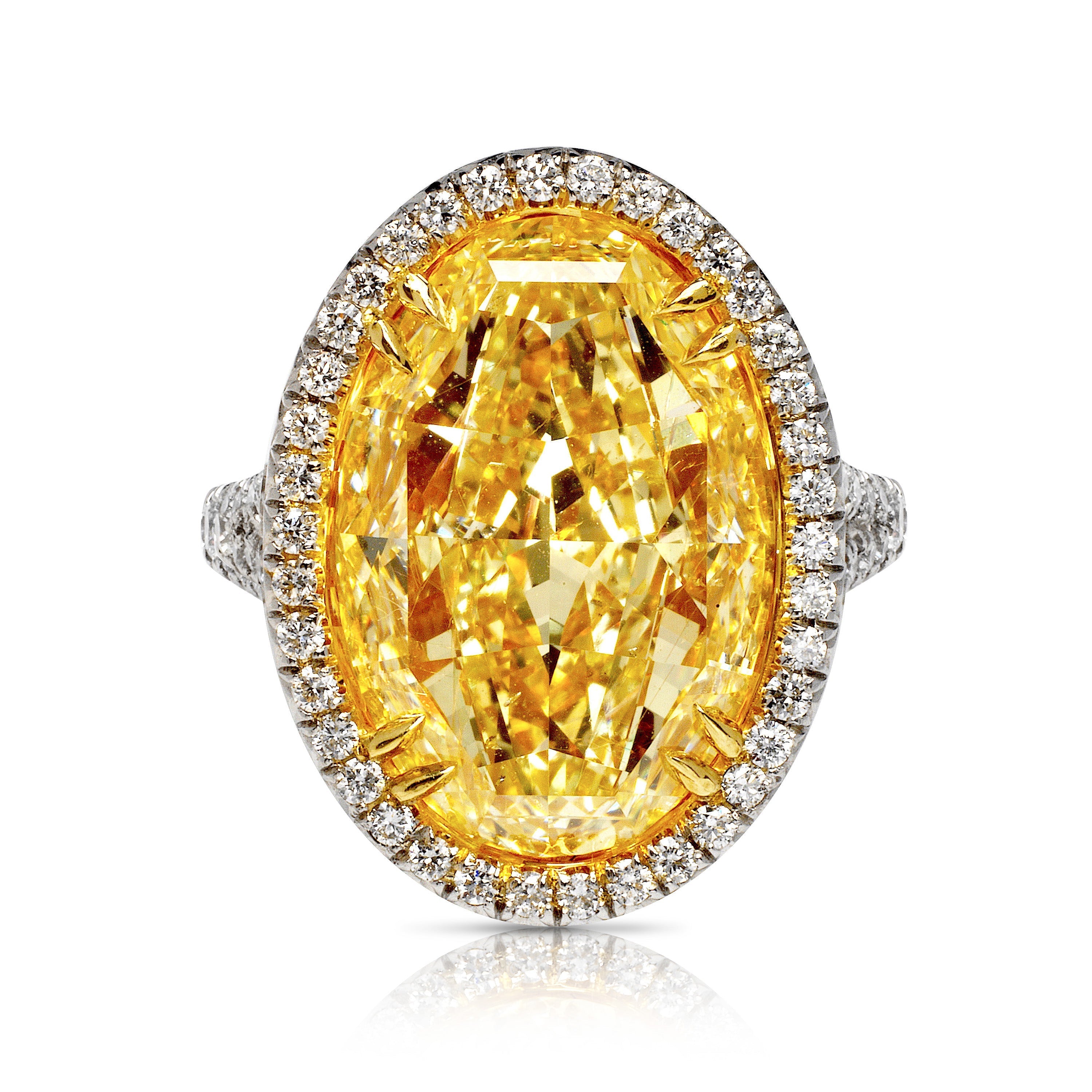 Mirage 1.3-Carat Oval Cut Fancy Yellow Diamond Ring – Nekta New York