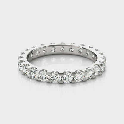 GAIA 3.8 Carat Diamond Eternity Band in 14K/ 18K/ Platinum GIA Graded 25 pointer G Color SI1 Clarity By Mike Nekta SIZE 4