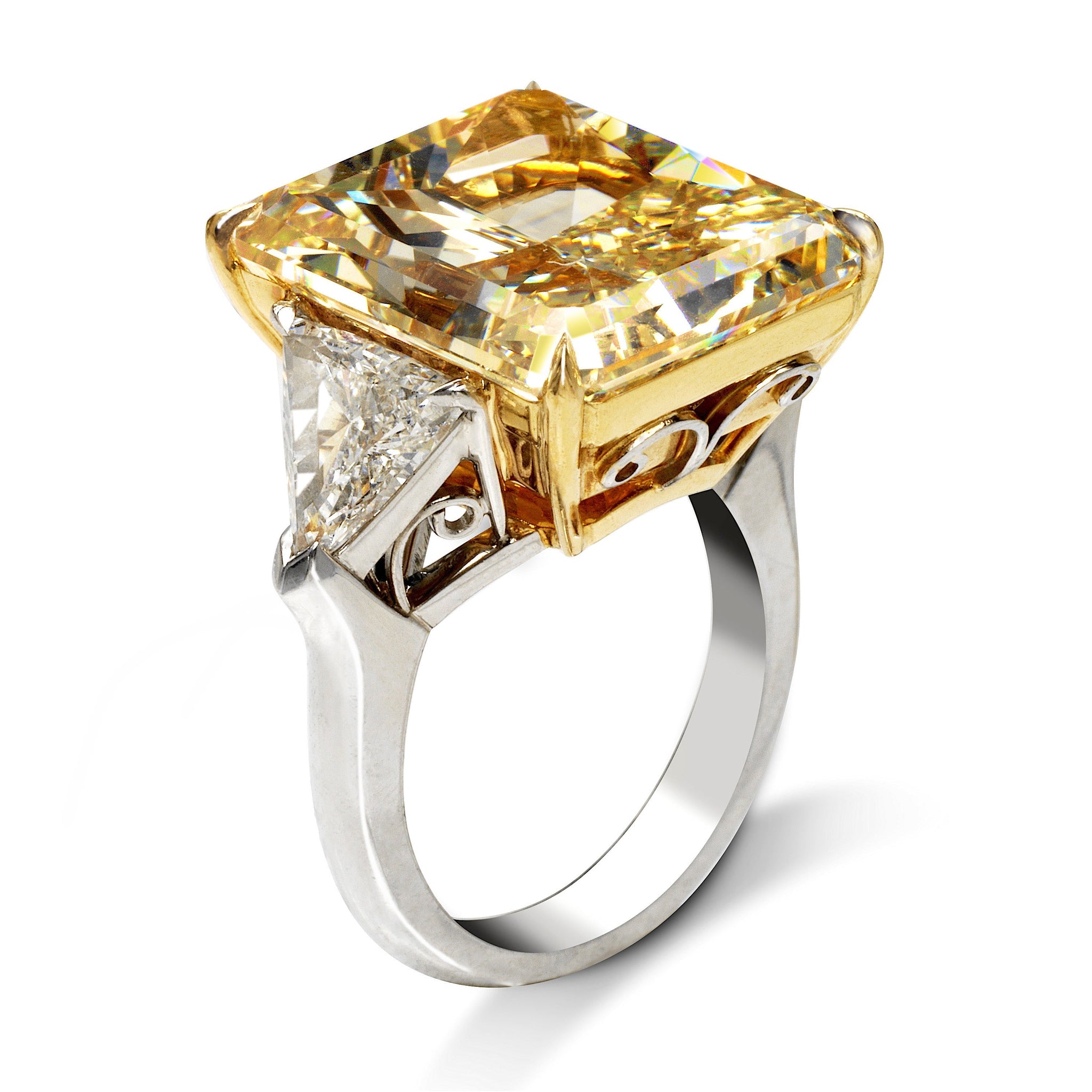Tiffany & Co Fancy Intense Yellow Diamond Engagement Ring