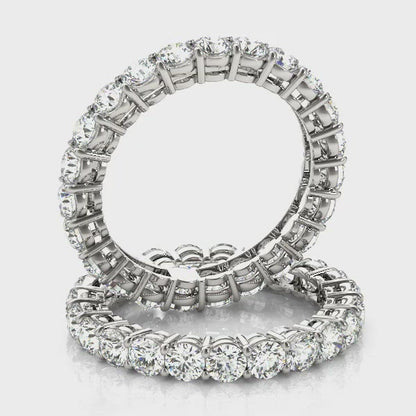 AMOUR 4.2 Carat Diamond Eternity Band in 14K/ 18K/ Platinum GIA Graded 20 pointer G Color SI1 Clarity By Mike Nekta SIZE 9