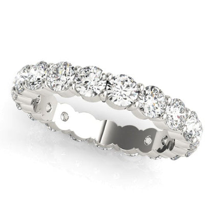 SPLENDOR 5.7 Carat Diamond Eternity Band in 14K/ 18K/ Platinum  GIA Graded  40 pointer G Color SI1 Clarity By Mike Nekta SIZE 5 to 6.5