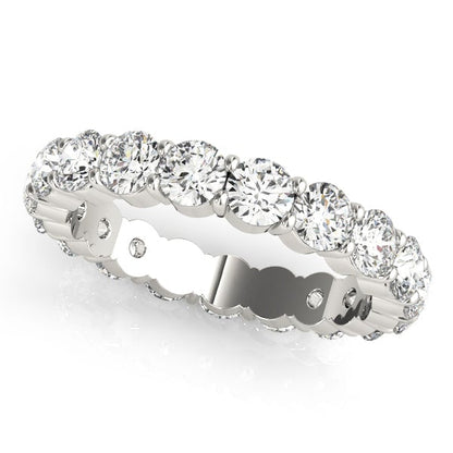 SPLENDOR 3.8 Carat Diamond Eternity Band in 14K/ 18K/ Platinum  25 pointer G Color SI1 Clarity By Mike Nekta SIZE 4 to 4.5