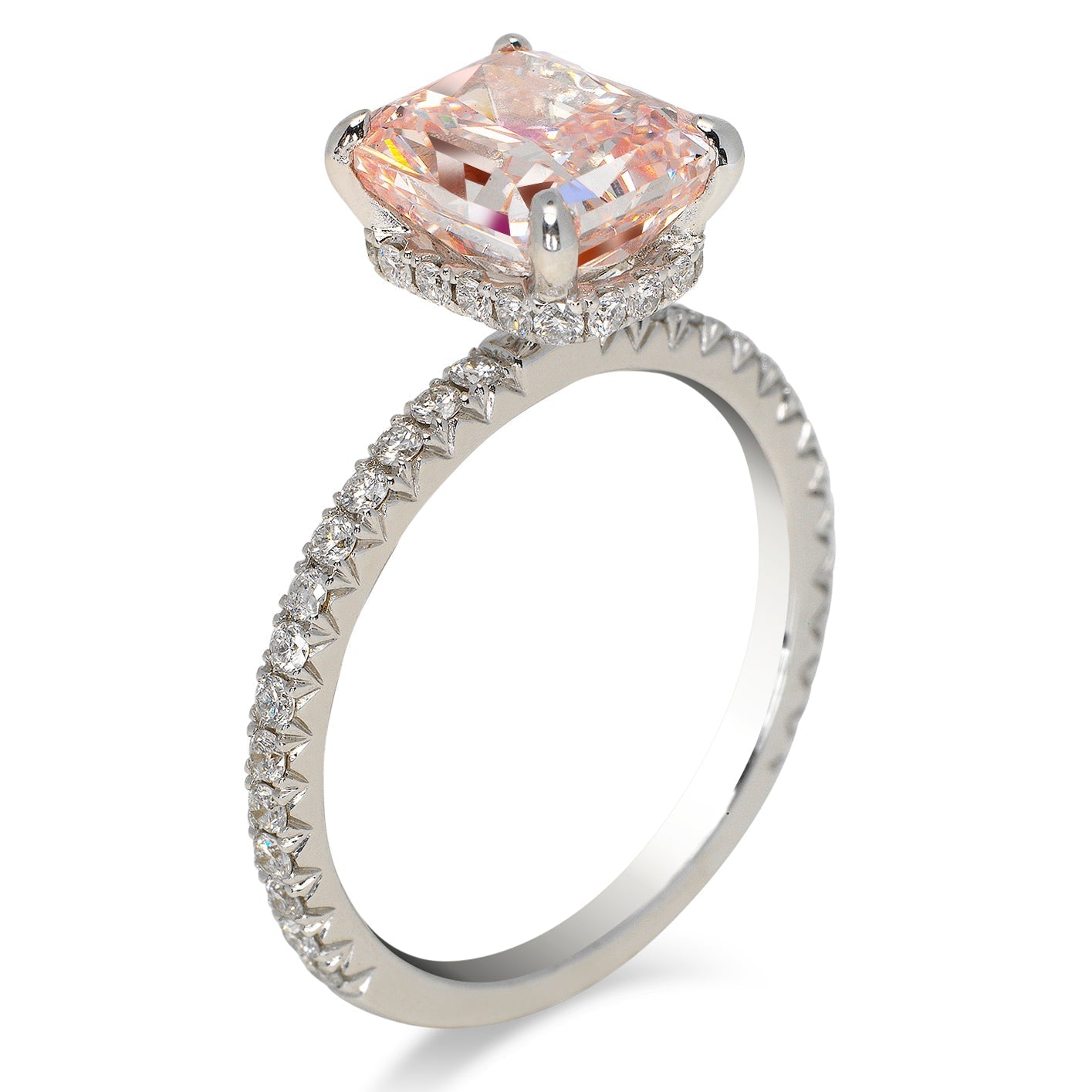 Blossom Ring, Lab-grown Pink Diamond