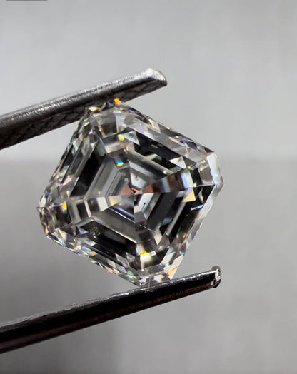 LUCY A 1.50 Ct Asscher Cut Diamond F VS2 No Fluorescence GIA