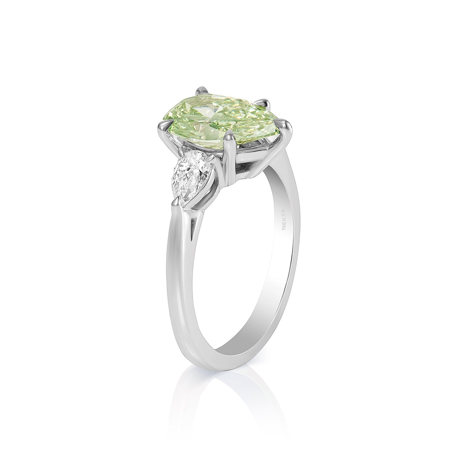 Men's Green Tourmaline & Diamond White Gold Ring | Burton's – Burton's Gems  and Opals
