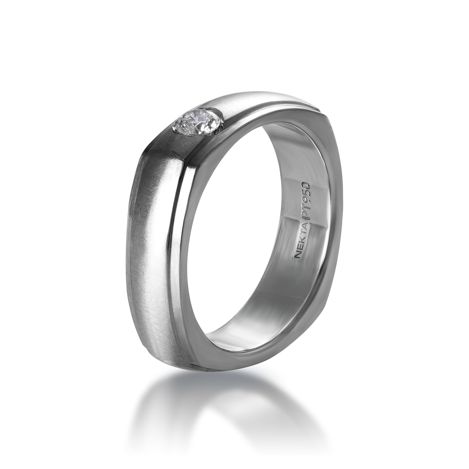 Nekta New York Men's Diamond Wedding Ring