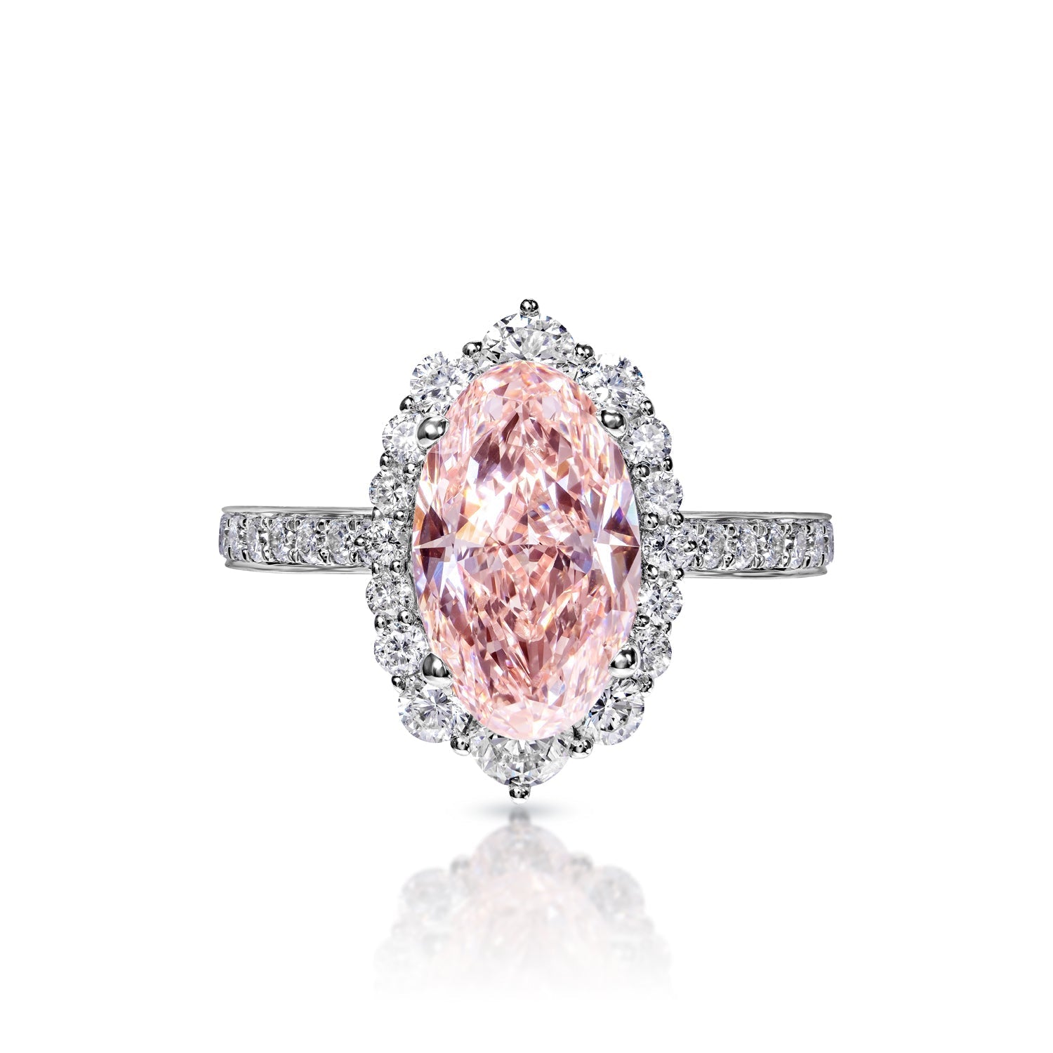 Capri 3-Carat Fancy Vivid Pink Diamond Engagement Ring – Nekta New York