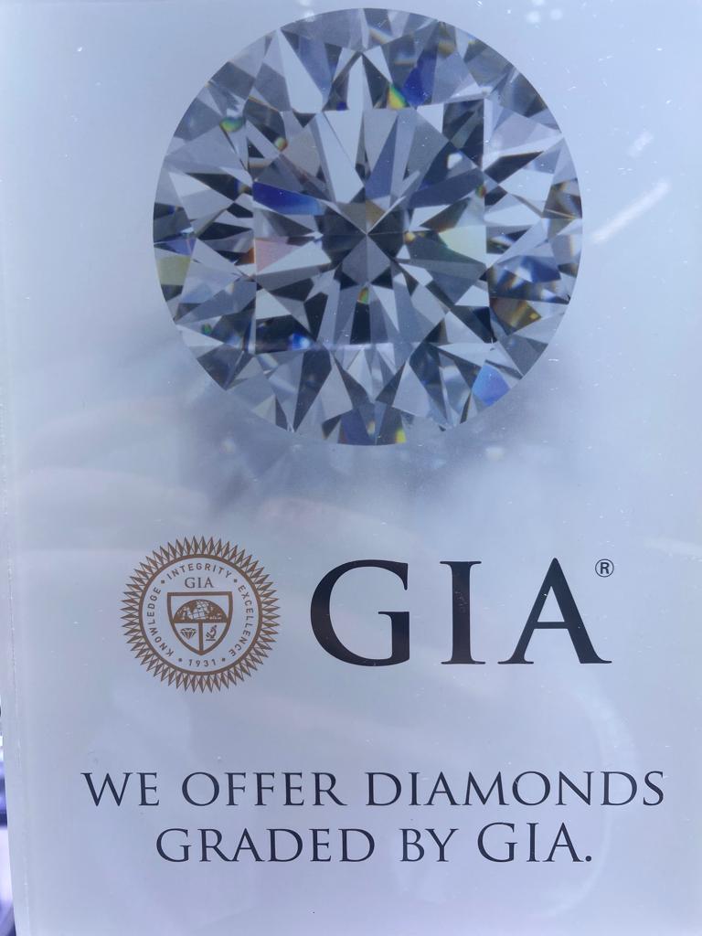 We Offer Diamonds Graded By GIA 