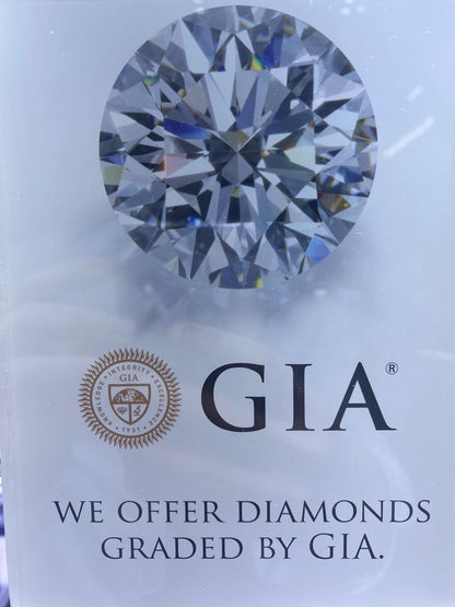 We Offer Diamonds Graded By GIA 