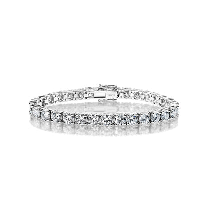 Limor 19 Carat Round Brilliant Lab Grown Diamond Tennis Bracelet in 14k White Gold Full View