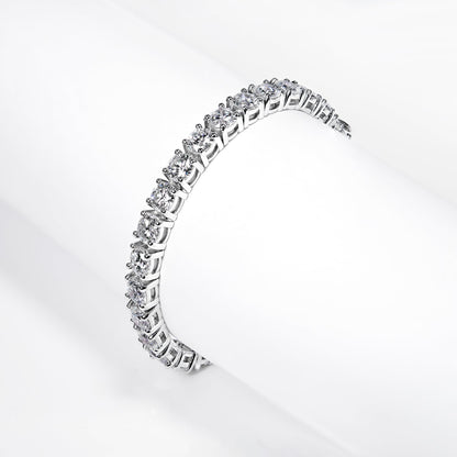 Limor 19 Carat Round Brilliant Lab Grown Diamond Tennis Bracelet in 14k White Gold