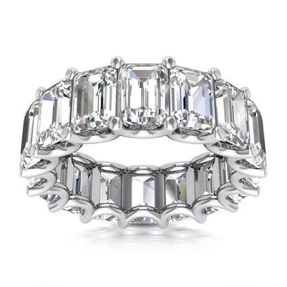 Eclat 6 Carat Emerald Cut Diamond Eternity Band