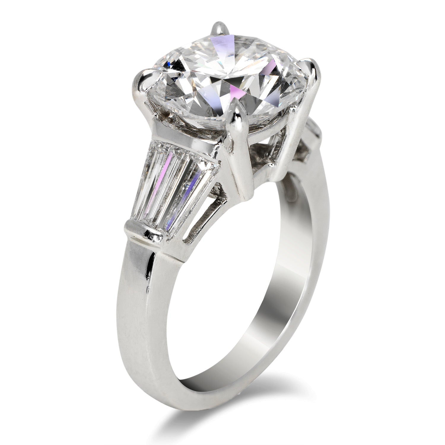 Reina 6ct Round Three Stone Diamond Ring | Nekta New York
