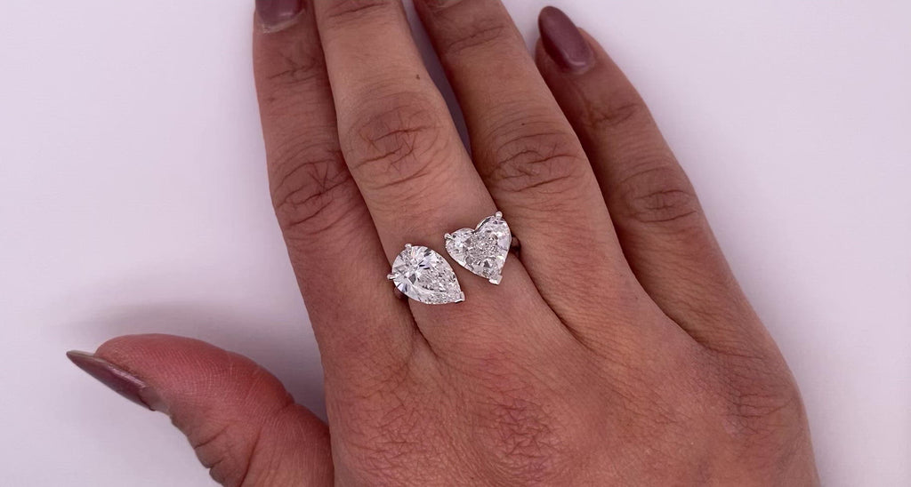 Stackable Heart Shape Petite Diamond Fashion Ring | Dunkin's Diamonds