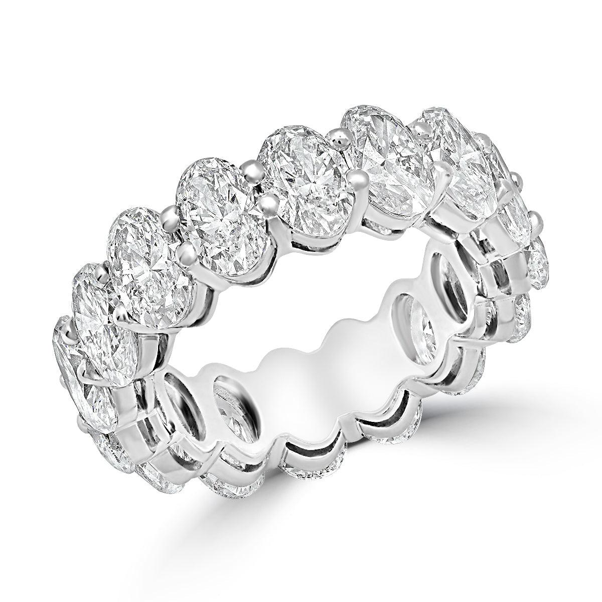 Diamond Oval Shaped Eternity Band 50 pointer 